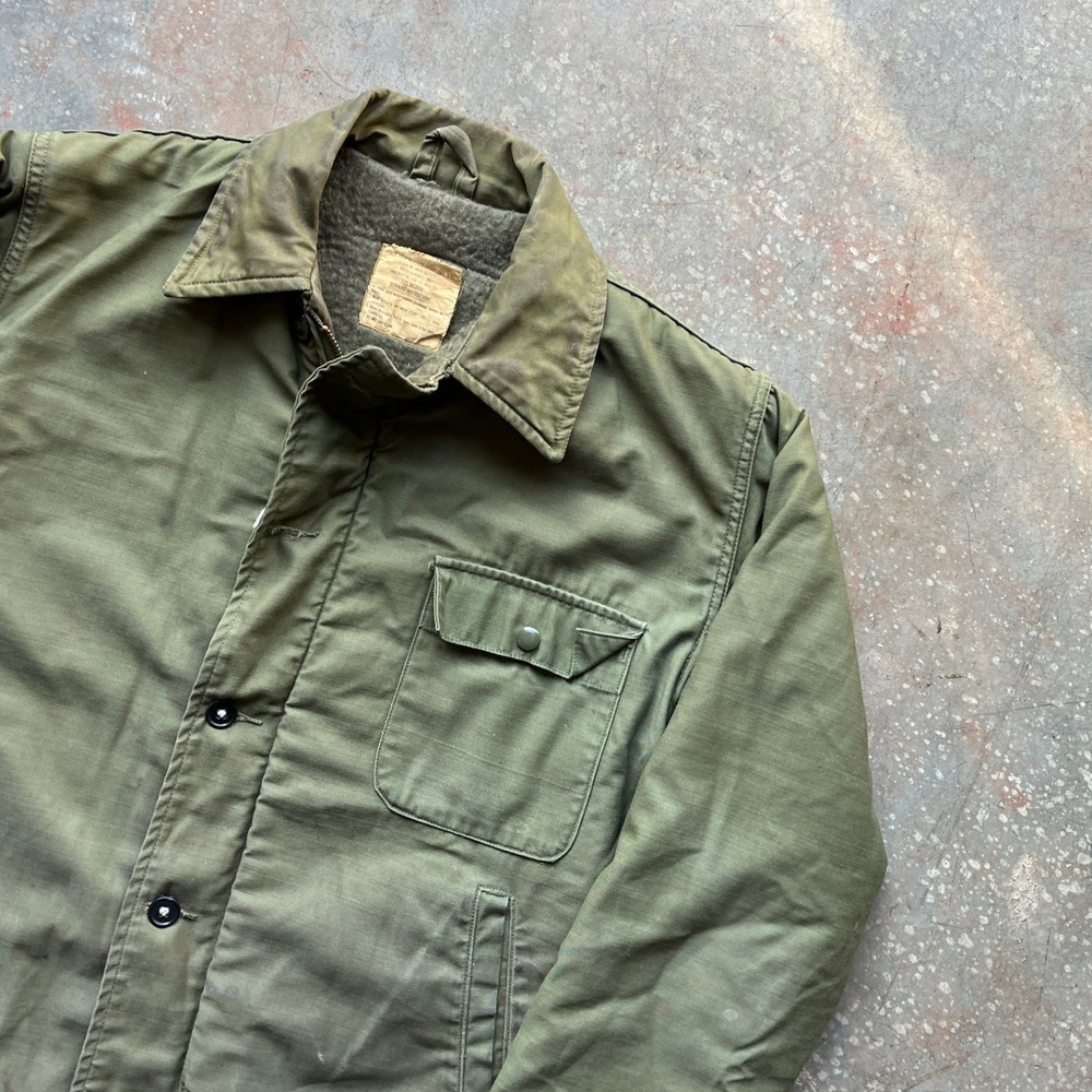 US Military Cold Weather Jacket N4415 192 5577 Size Medium USS Corby DD 817 - Picture 5 of 11